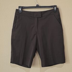 Tail Tech Brown Bermuda Golf Shorts Womens Size 10 Activewear Athletic Stretch